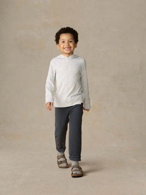 Little Kids Sunwashed Organic Hoodie - Light Grey Heather