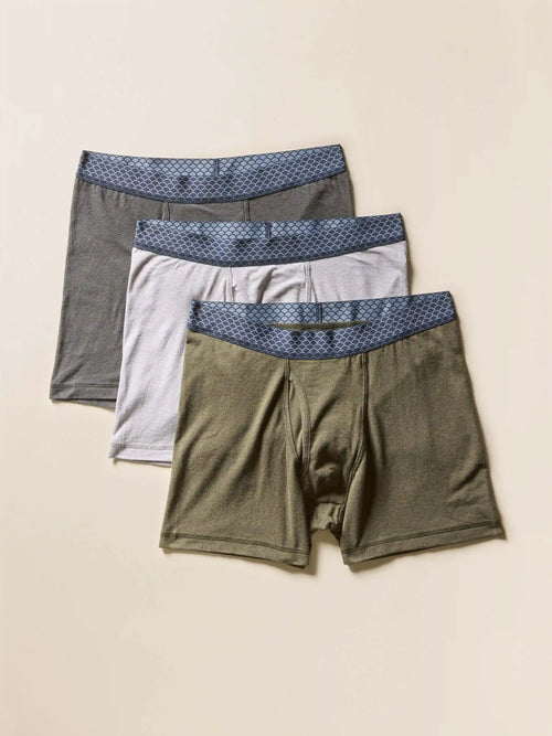 Boxer Brief-3 Pack - Black Grey Olive