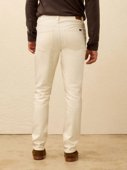 Stretch Terry 5-Pocket Pant - Egret