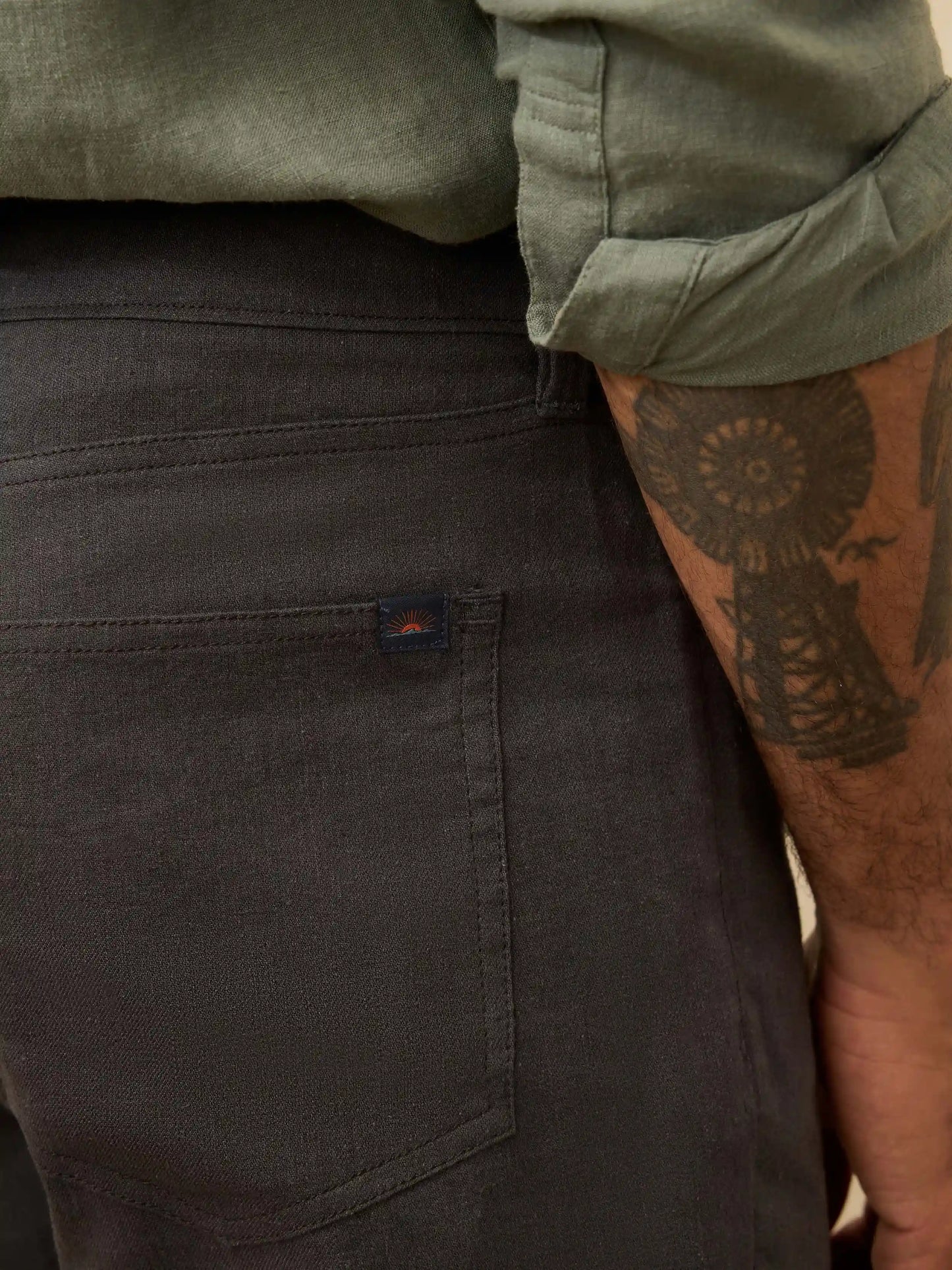 Movement™ Linen 5-Pocket Pant - Washed Black