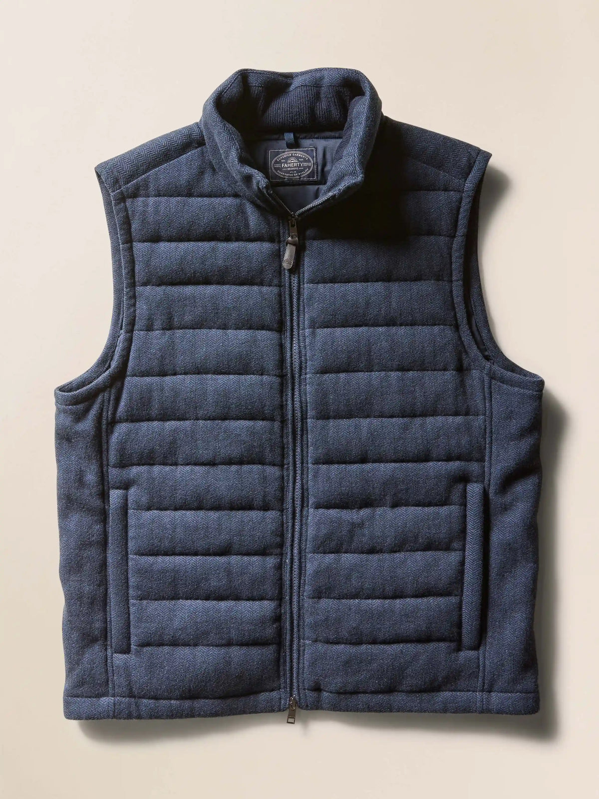 Teton Valley Vest - Navy Twilight Herringbone
