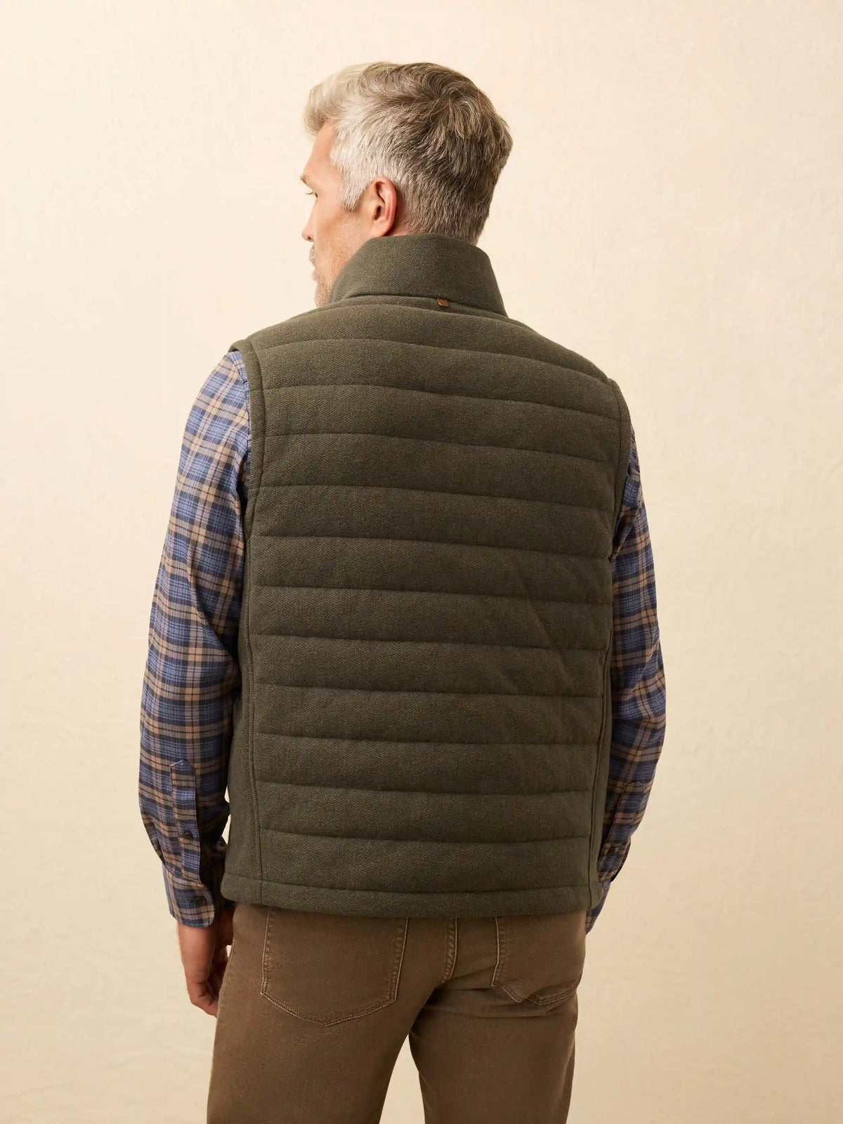Teton Valley Vest - Olive Lake Herringbone
