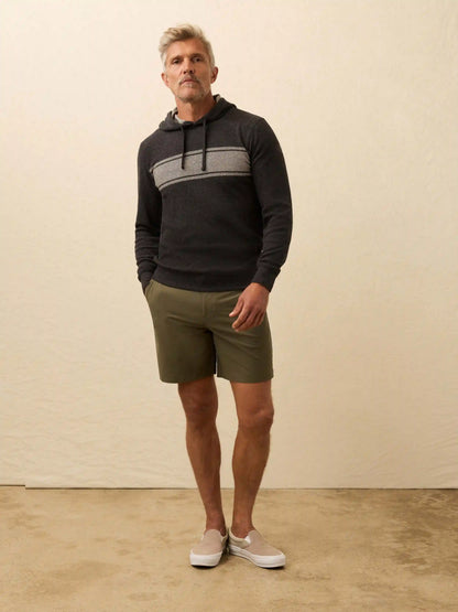 Legend™ Sweater Hoodie - Charcoal Heather Surf Stripe