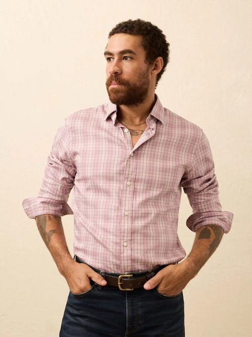 The Movement™ Shirt - Plum Cloud Plaid