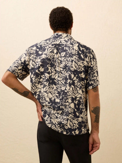 Short-Sleeve Bali Camp Shirt - Fjord Bloom