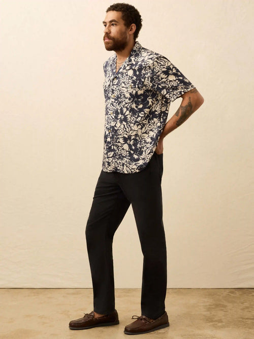 Short-Sleeve Bali Camp Shirt - Fjord Bloom