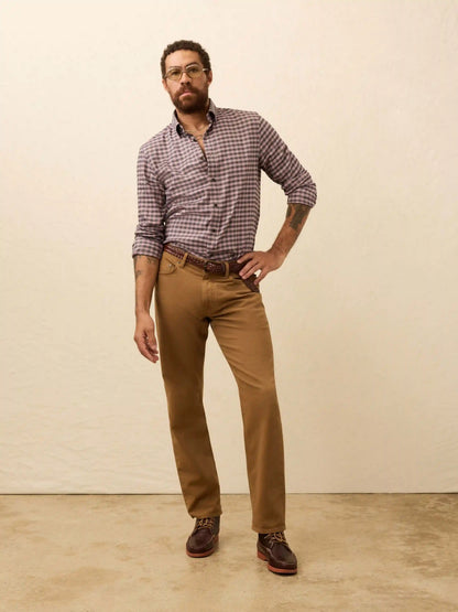 Soft Twill Movement™ Shirt - Charcoal Plum Gingham