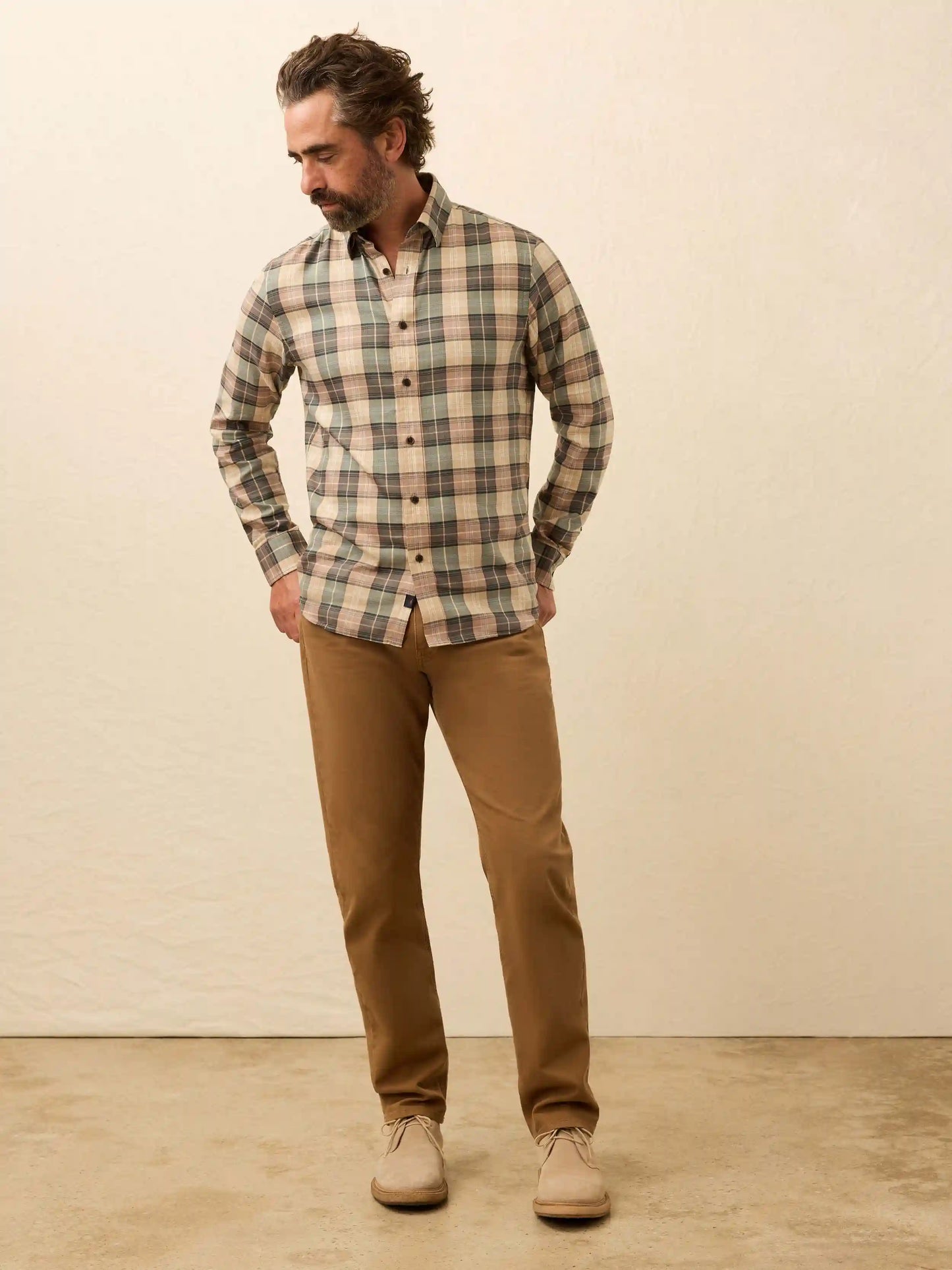 Soft Twill Movement™ Shirt - Olive Sands Plaid