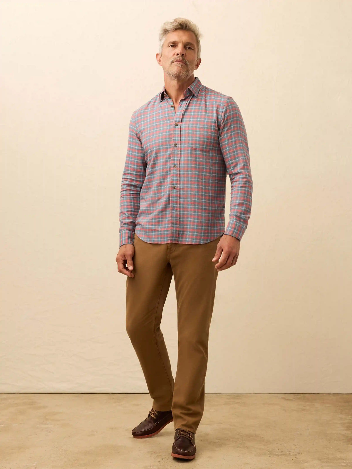 Movement™ Brushed Shirt - Blue Sierra Plaid