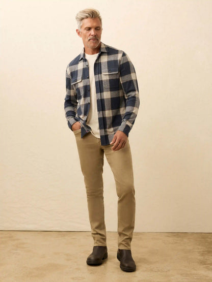 Legend™ Sweater Shirt - Navy Cloud Plaid