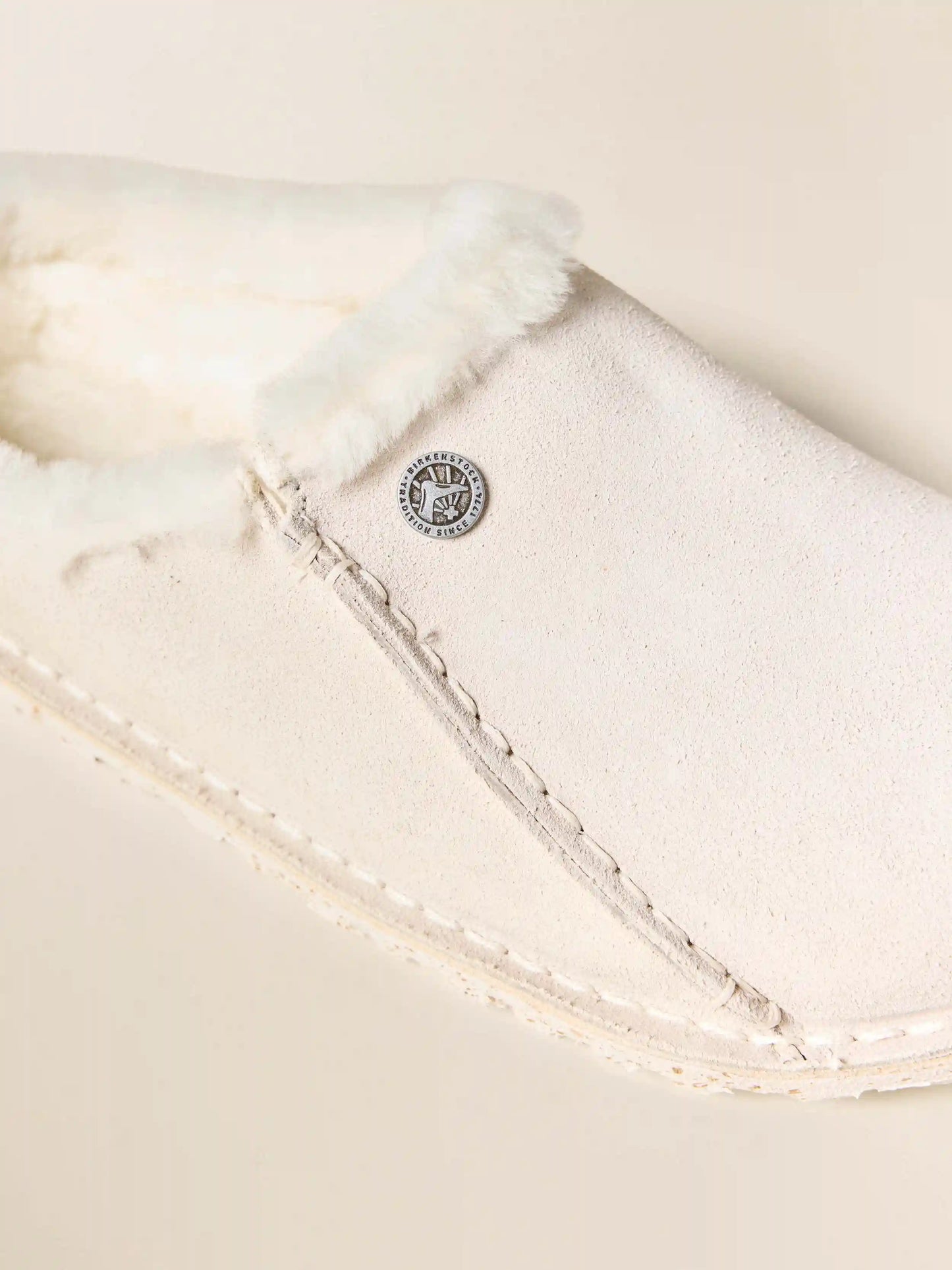 Birkenstock Zermatt Premium Slipper - Antique White