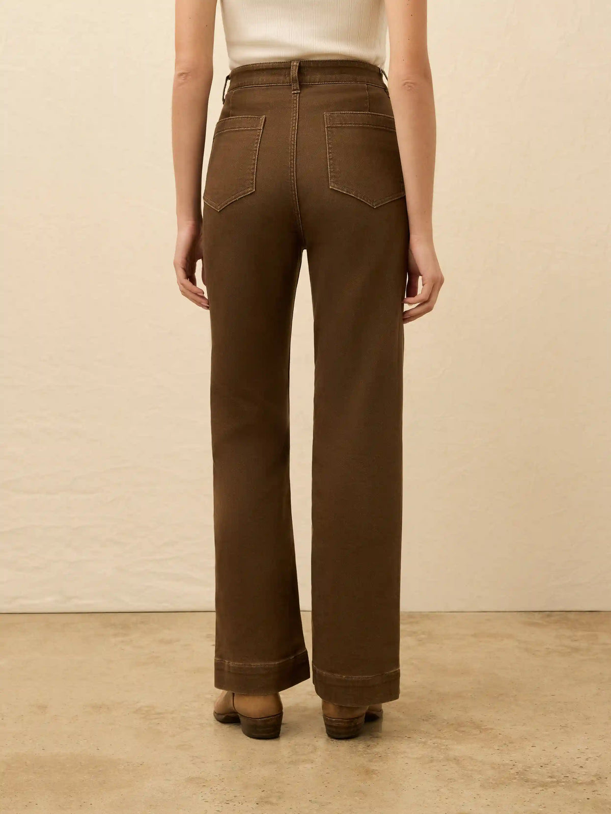Stretch Terry Patch Pocket Pant - Walnut