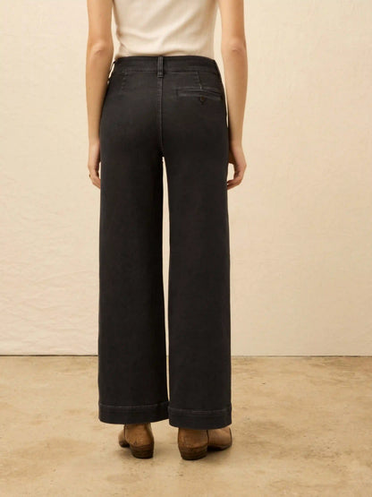 Stretch Terry Sailor Trouser - Onyx Black