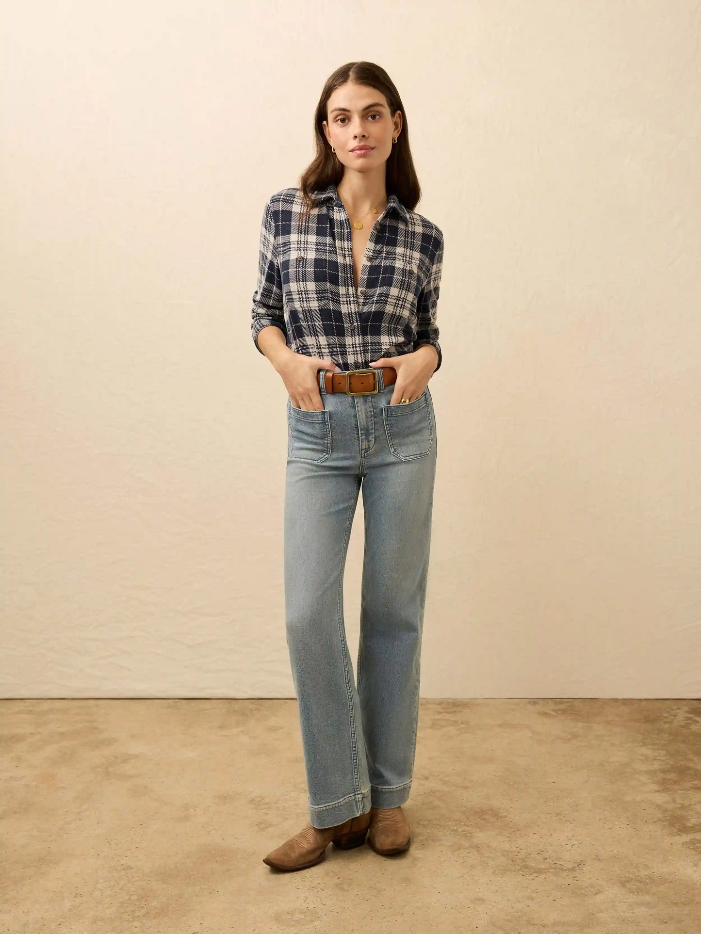 Legend™ Sweater Shirt - Sapphire Lake Plaid