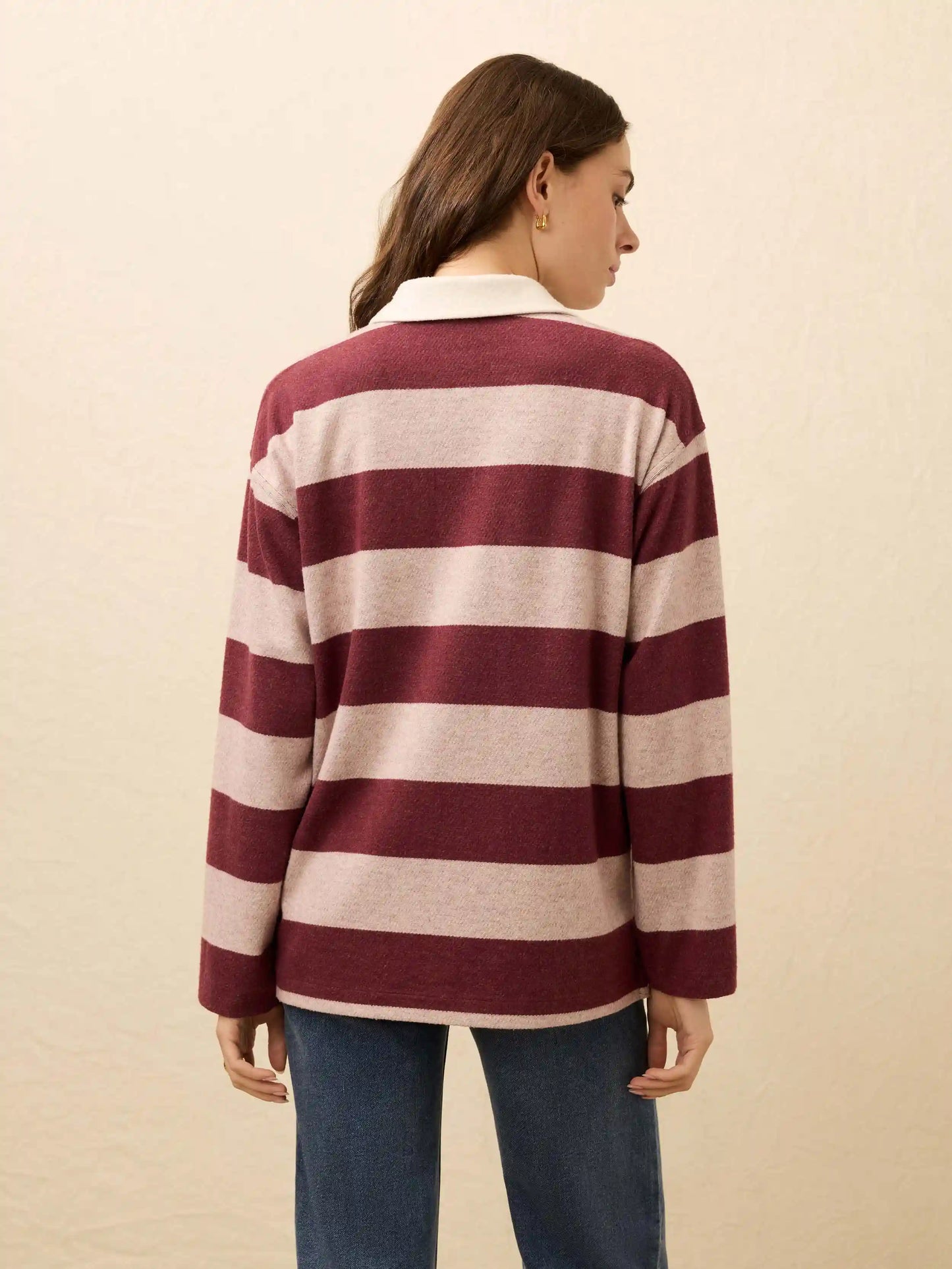 Legend™ Sweater Rugby Popover - Deep Red Rugby