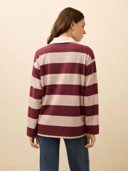 Legend™ Sweater Rugby Popover - Deep Red Rugby
