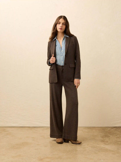 Inlet Houndstooth Blazer - Woodland Herringbone