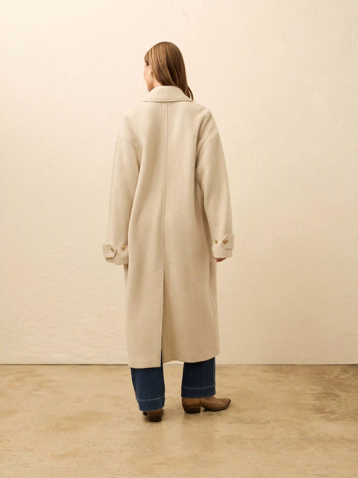 Atlantic Knit Coat - Oat Melange