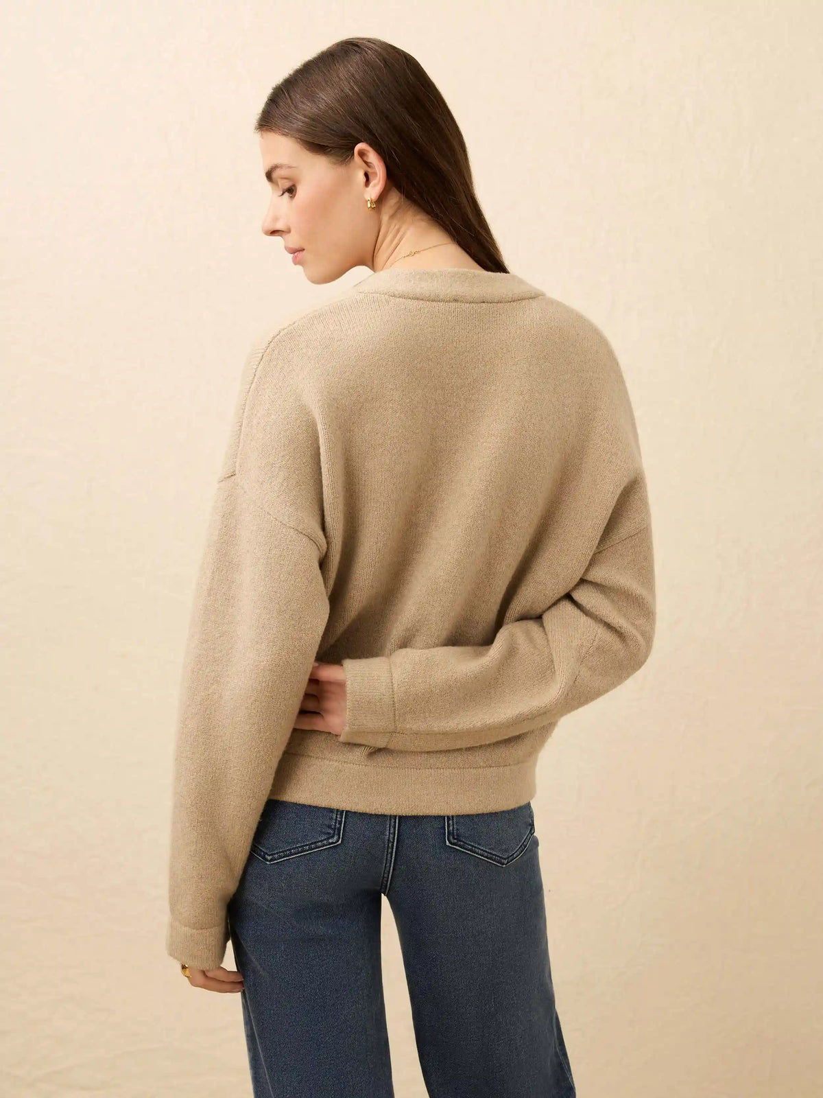 Jackson V-Neck Popover - Oatmeal Heather