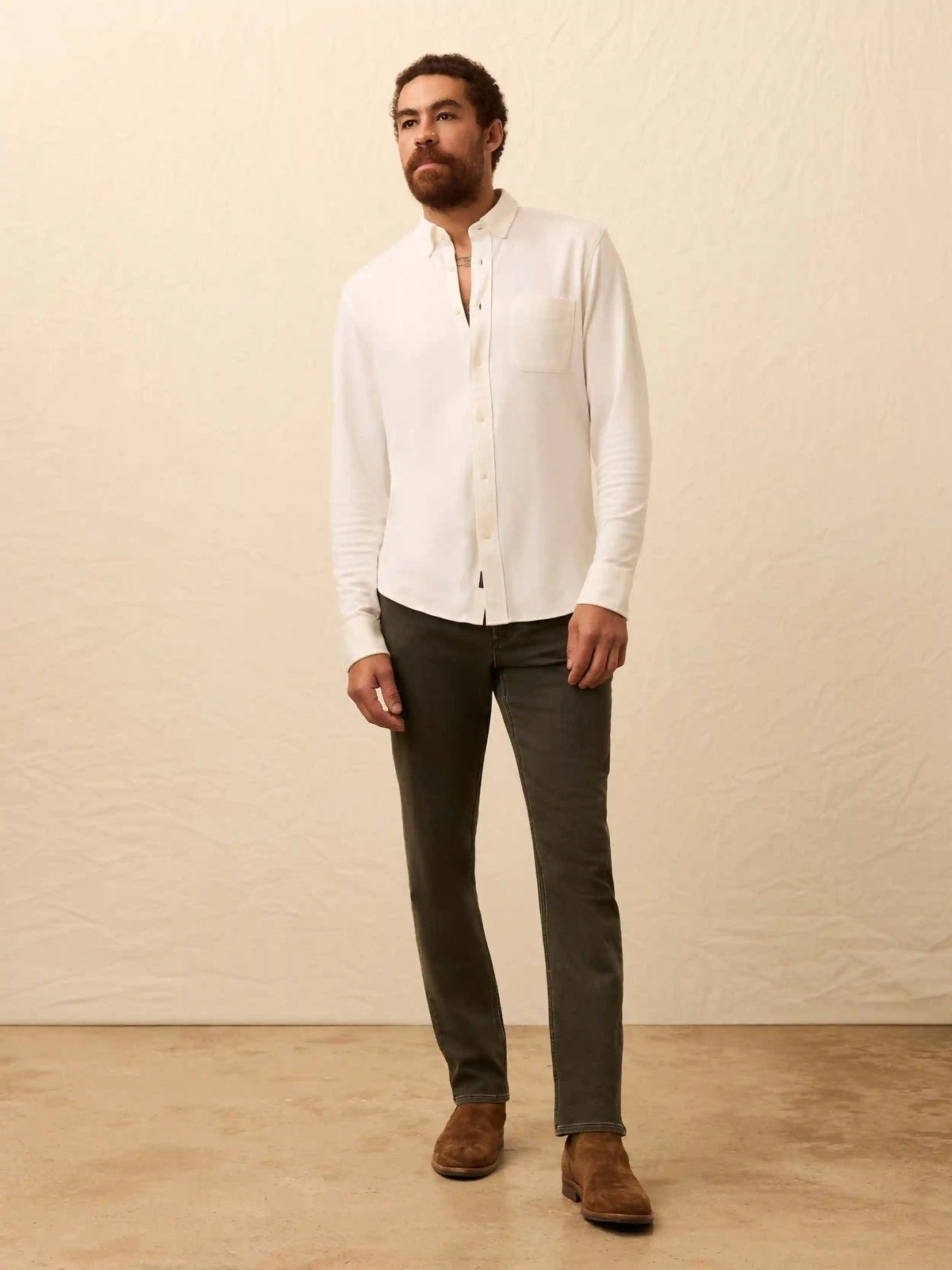 Coastline Knit Shirt - White Wall