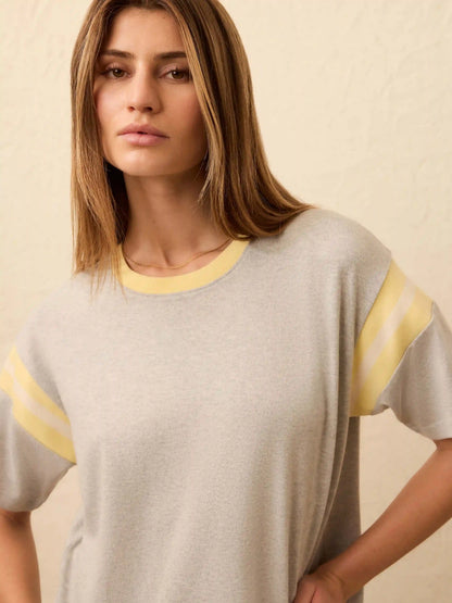 Sport Jersey Throwback Tee - Spring Grey Varsity