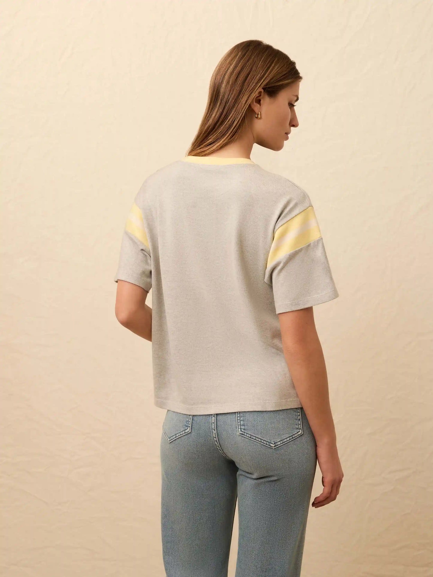 Sport Jersey Throwback Tee - Spring Grey Varsity