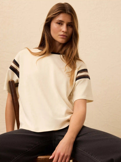 Sport Jersey Throwback Tee - Phantom Varsity