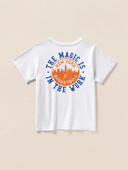 Jalen Brunson Kids Sunwashed Tee - White