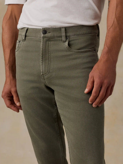 Stretch Terry 5-Pocket Pant - Pine Forest