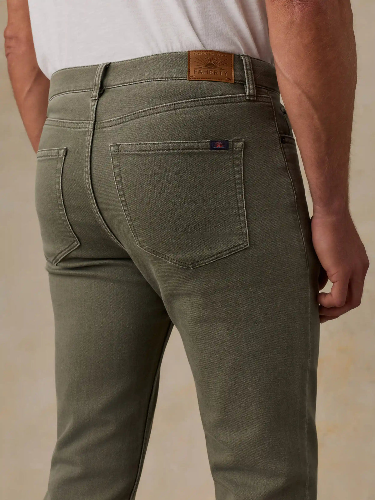 Stretch Terry 5-Pocket Pant - Pine Forest