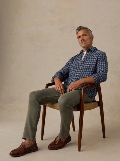 Stretch Terry 5-Pocket Pant - Pine Forest