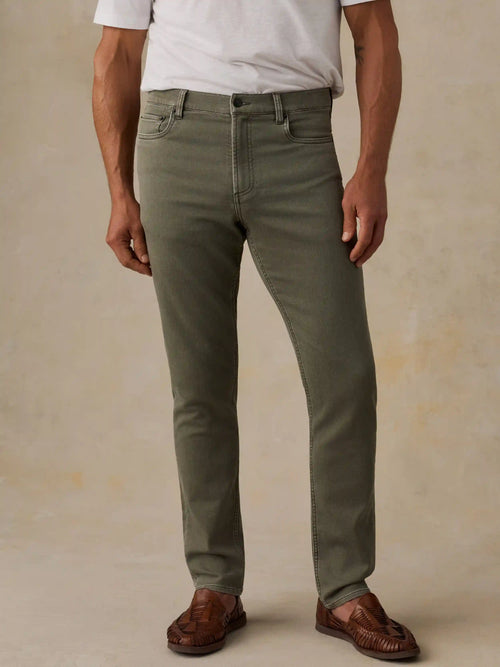 Stretch Terry 5-Pocket Pant - Pine Forest