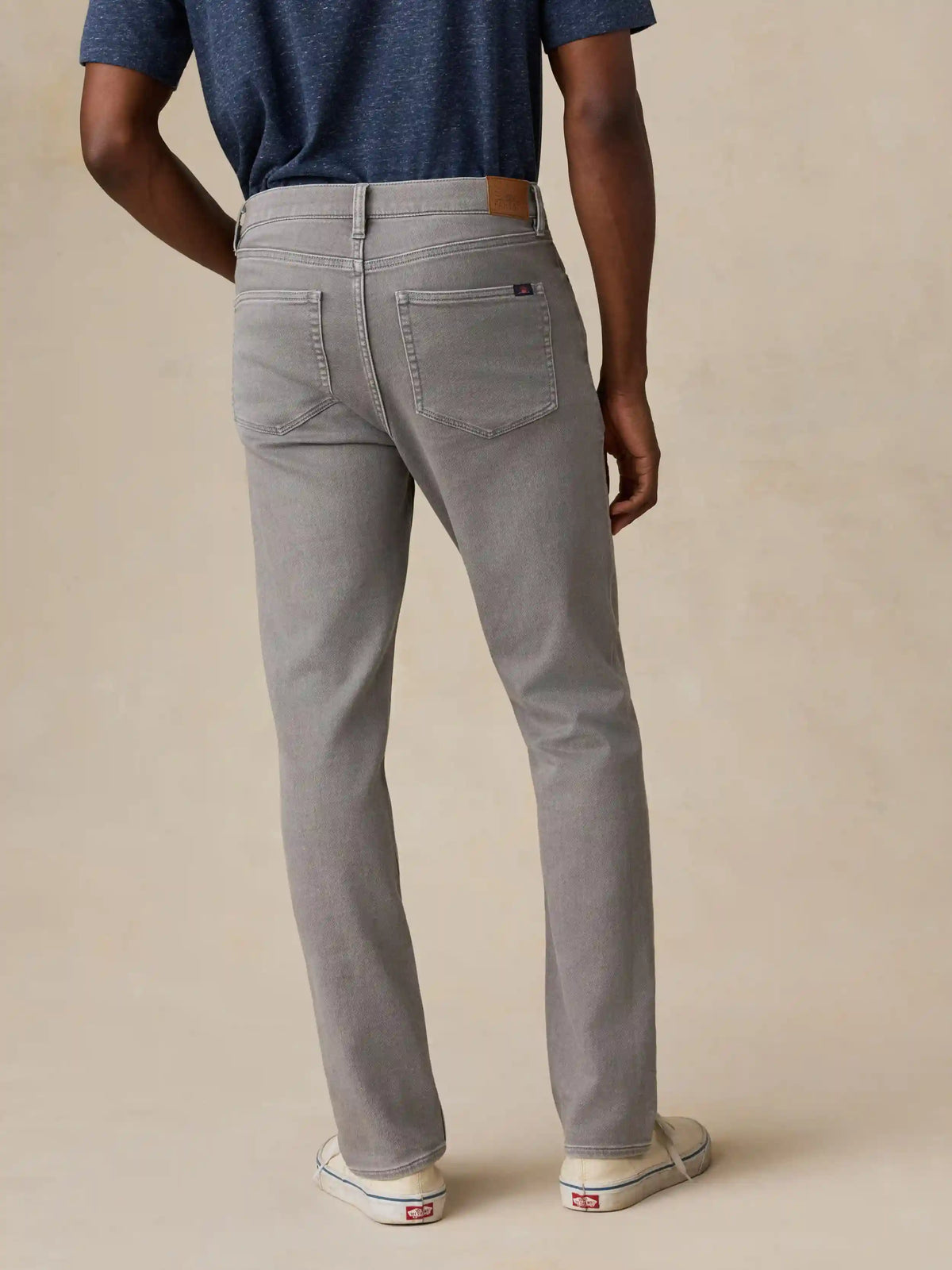 Stretch Terry 5-Pocket Athletic Fit Pant - Steel Grey