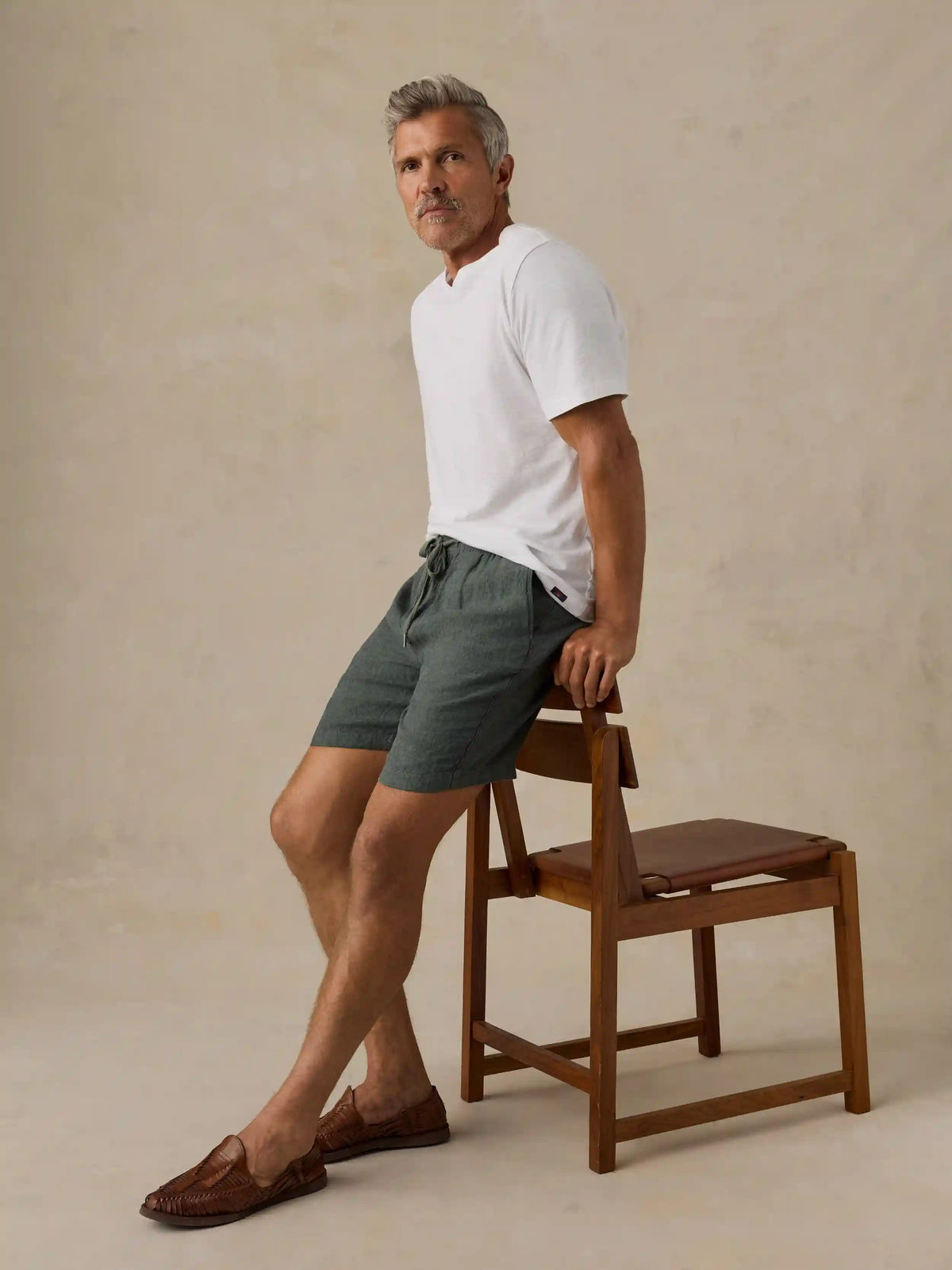 Essential Linen Short (6.5") - Island Spruce Pincheck