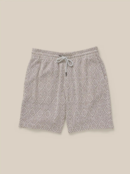 Oasis Drawstring Short - Brown Island Medallion