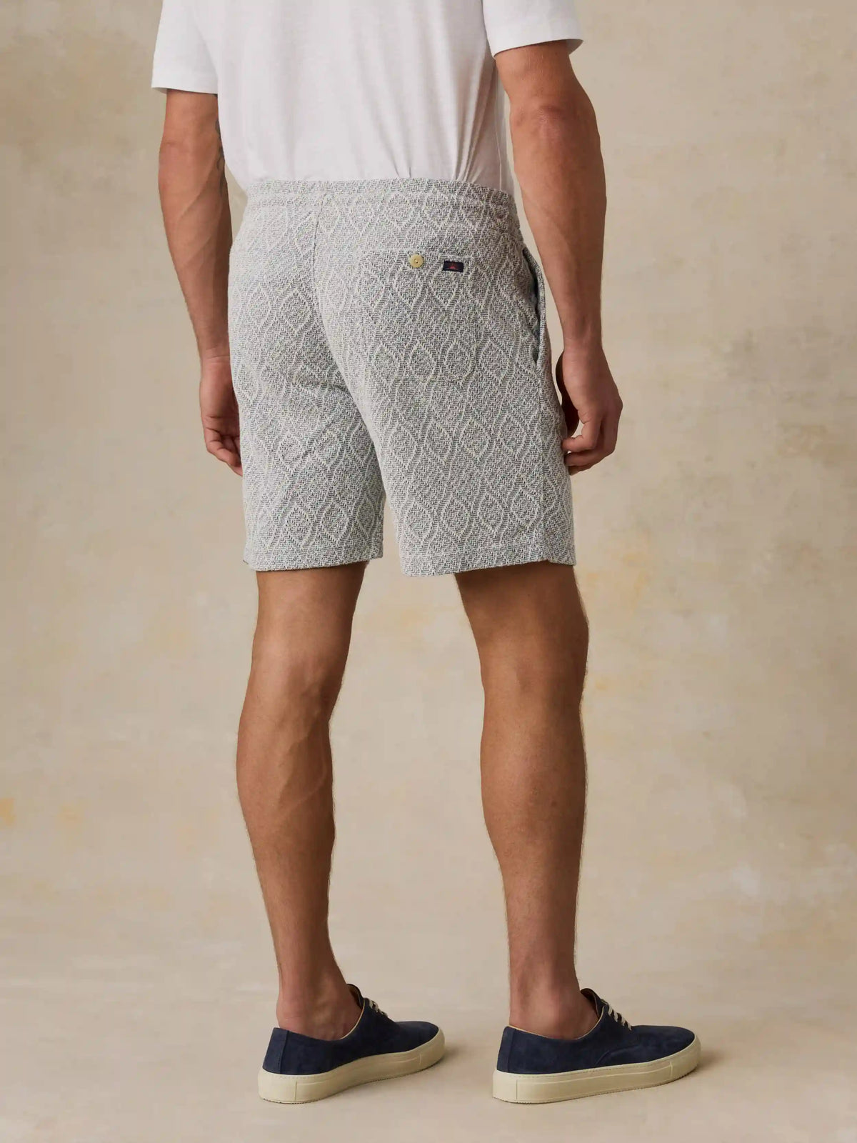 Oasis Drawstring Short - Blue Island Medallion