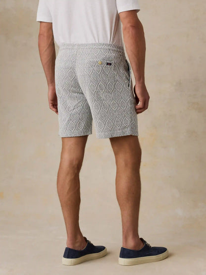 Oasis Drawstring Short - Blue Island Medallion