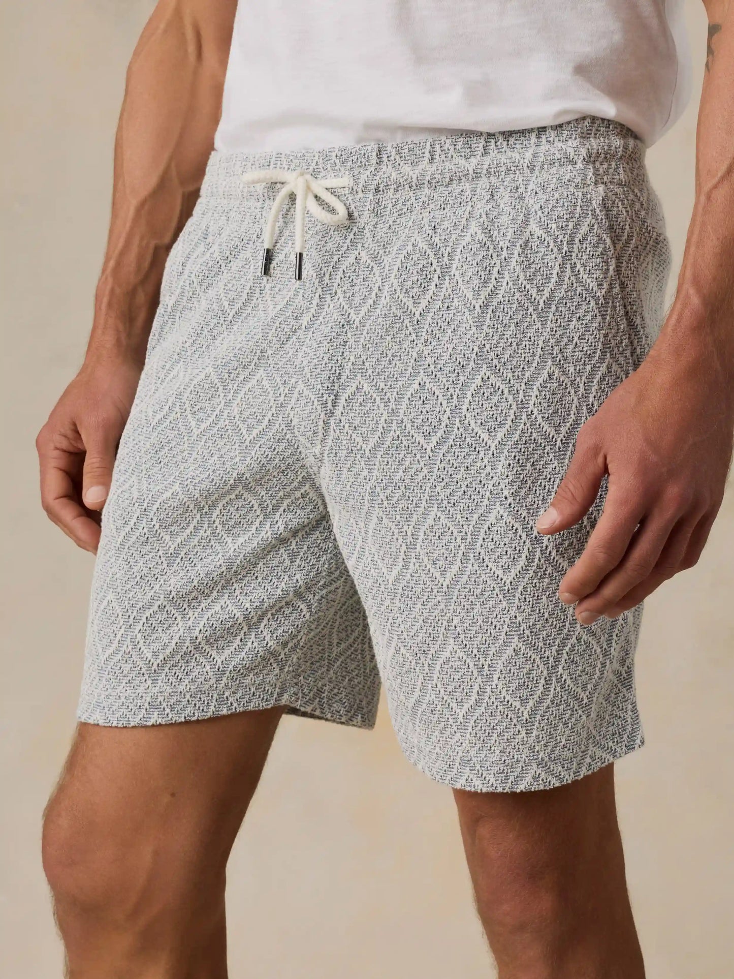 Oasis Drawstring Short - Blue Island Medallion