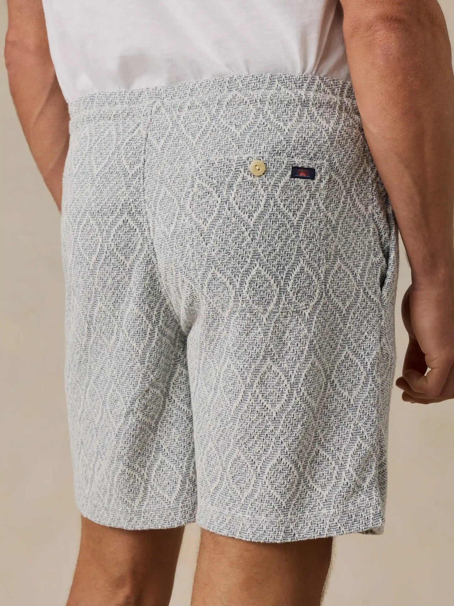 Oasis Drawstring Short - Blue Island Medallion