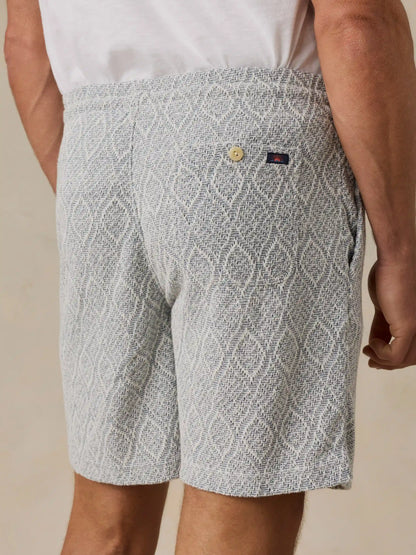 Oasis Drawstring Short - Blue Island Medallion