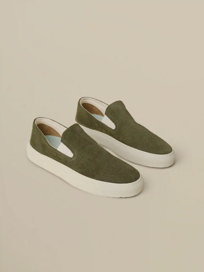 Faherty X Opie Way Slip On Sneaker - Olive