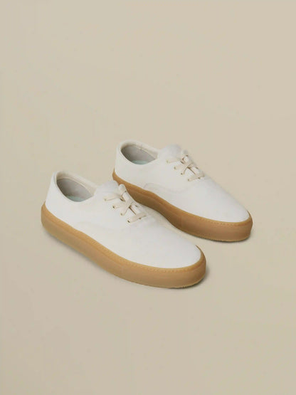 Faherty X Opie Way Deck Sneaker - Off White