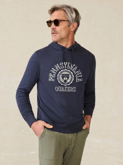 University of Pennsylvania Sunwashed Organic Hoodie - Blue Nights