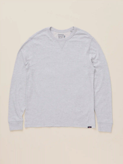 Sunwashed Organic Crew - Light Grey Heather