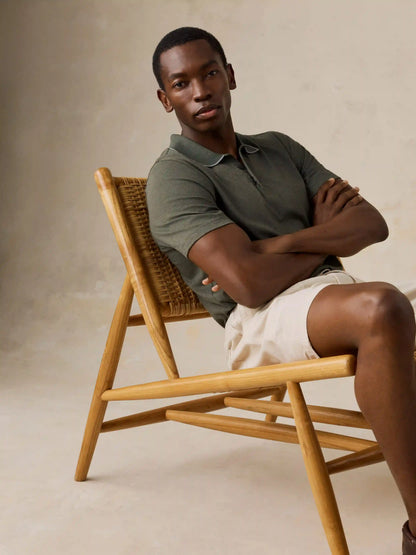 Short-Sleeve Movement™ Pique Polo - Tropics Olive Melange