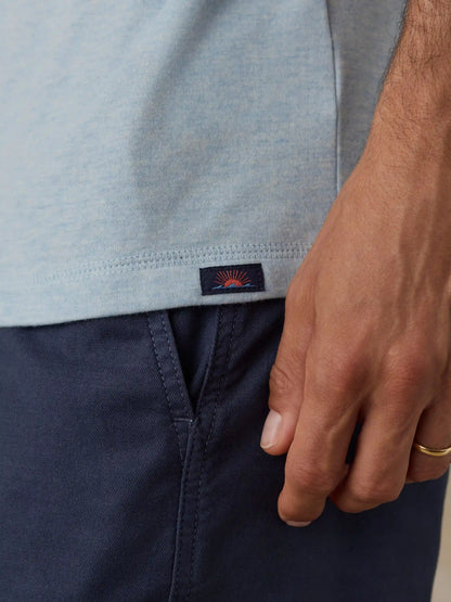 Long-Sleeve Cloud Henley - Arctic Blue Heather