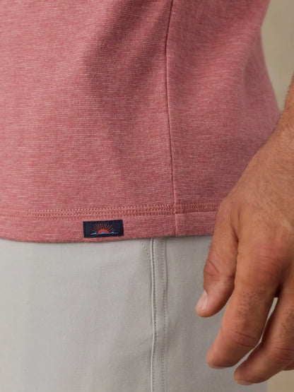 Long-Sleeve Cloud Henley - Red Sunrose Feeder
