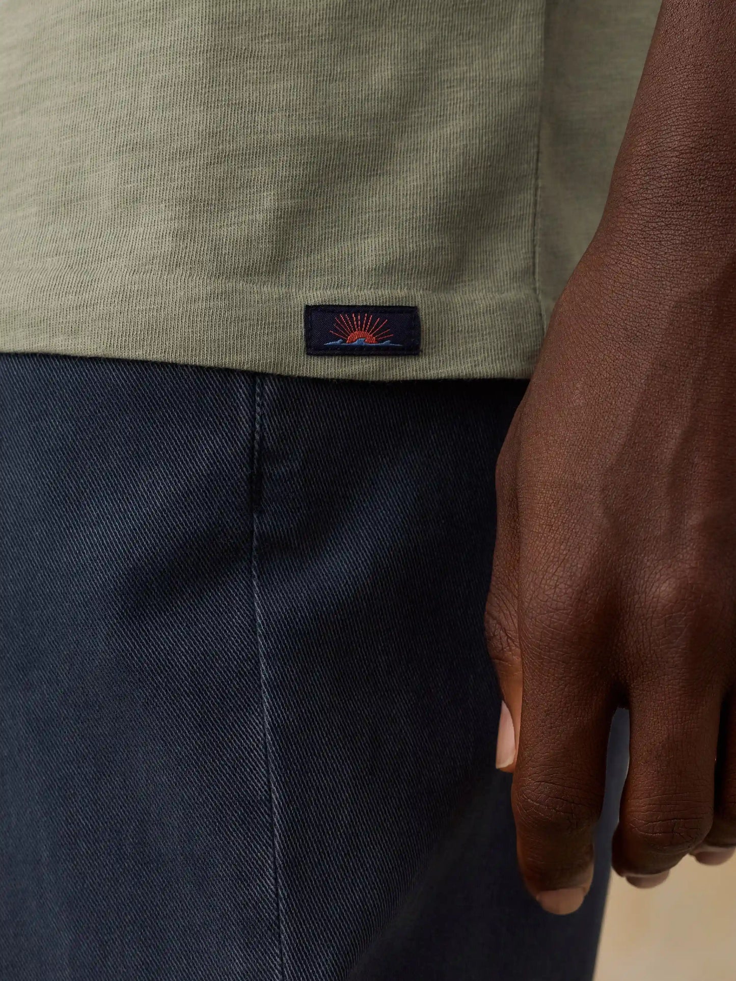 Faherty x Parks Project Great Smoky Mountains Short-Sleeve Sunwashed Regenerative Tee - Summer Sage