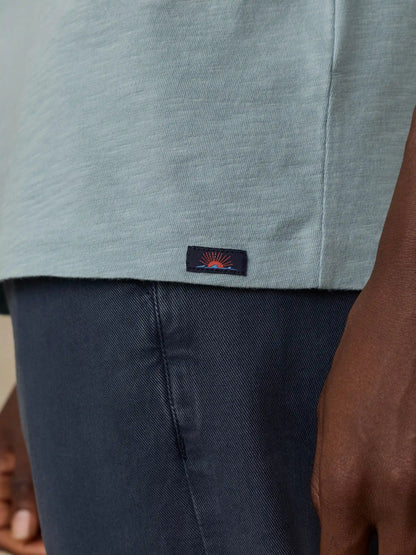 Faherty x Parks Project Channel Islands Short-Sleeve Sunwashed Regenerative Tee - Hull Teal