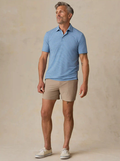 Short-Sleeve Movement™ Polo - Creek Falls Stripe